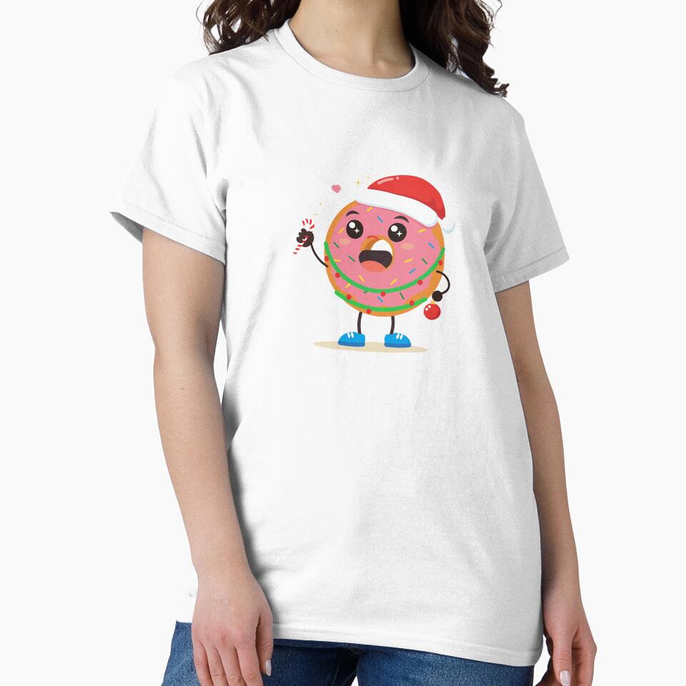 Cute Christmas Donut Illustration by BetweenForms