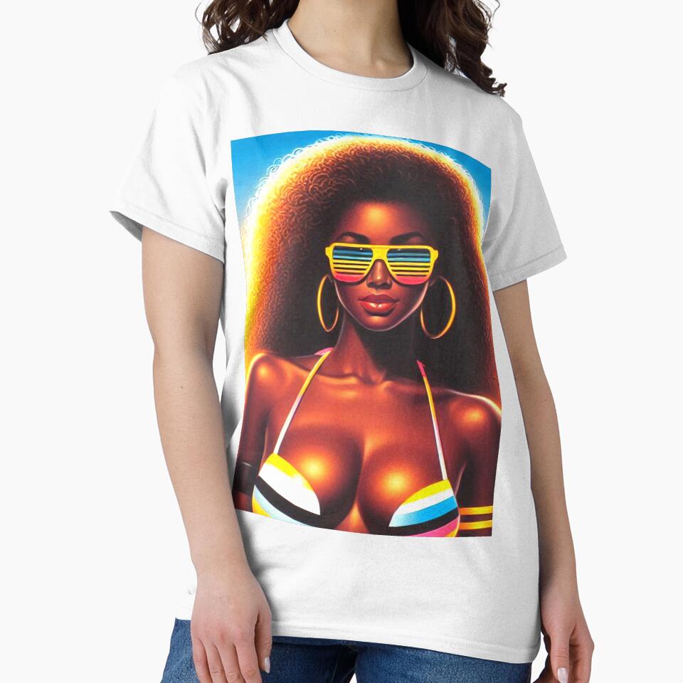 80s Retrowave Summer Girl by PulpVintage