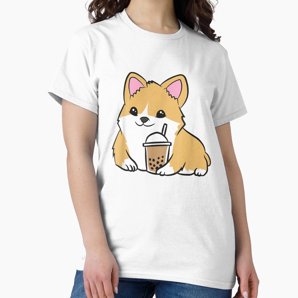 Corgi Bubble Tea Welsh Corgi Pearl Milk Tea by tolivia
