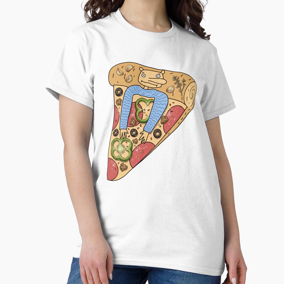 Human Pizza Slice Funny Food Lover by RetroMini2026