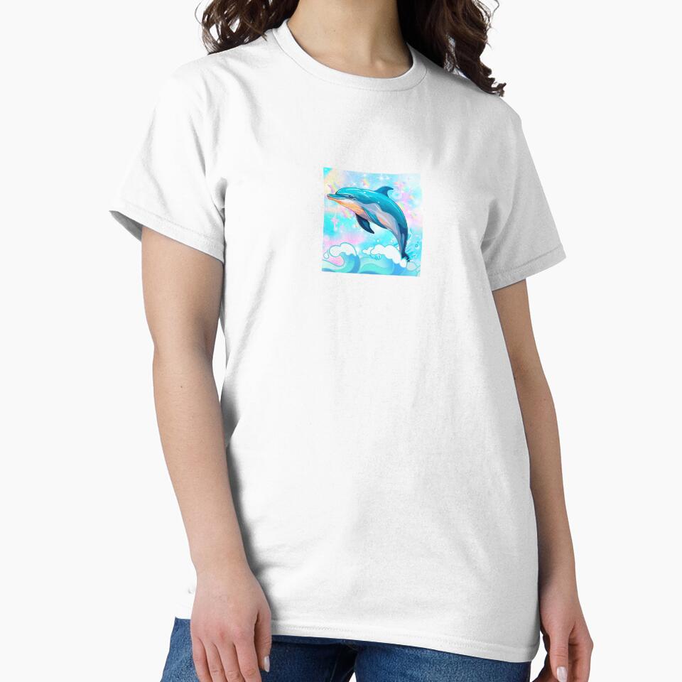dolphin holographic ocean summer by coolcreativeco