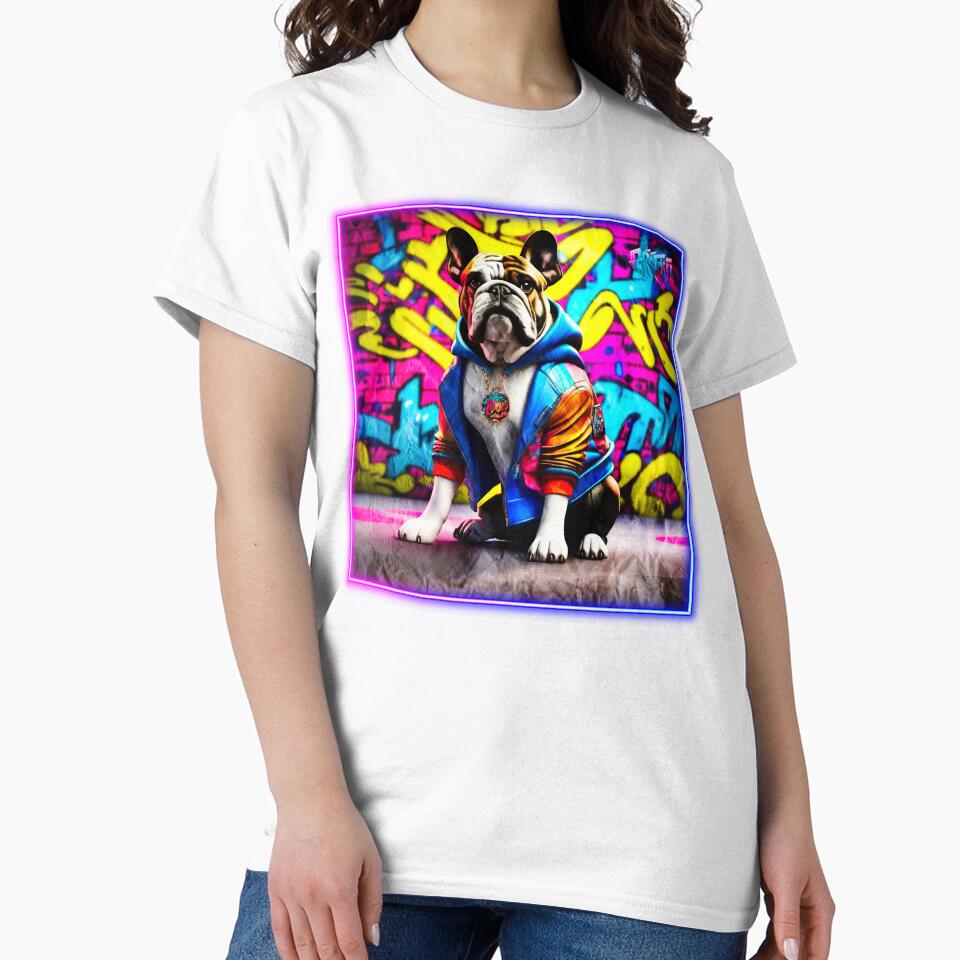 Graffiti style Bulldog by Drone-tees