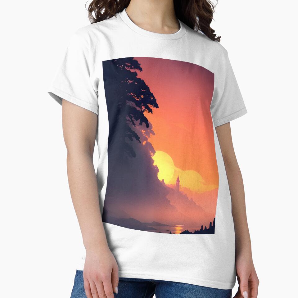 Enhance Your Home with Our Beautiful Collection of Minimalist Landscape River View Prints by supeart