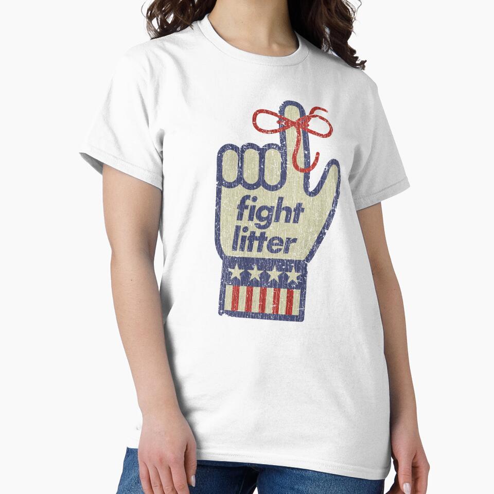 Fight Litter 1968 Vintage Men's T-Shirt by AstroZombie6669