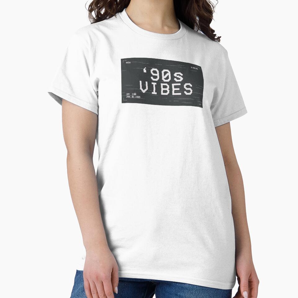 90s Vibes Retro Glitch Design – Vintage 1990s Nostalgia Graphic by MEMORY-LN-Tees