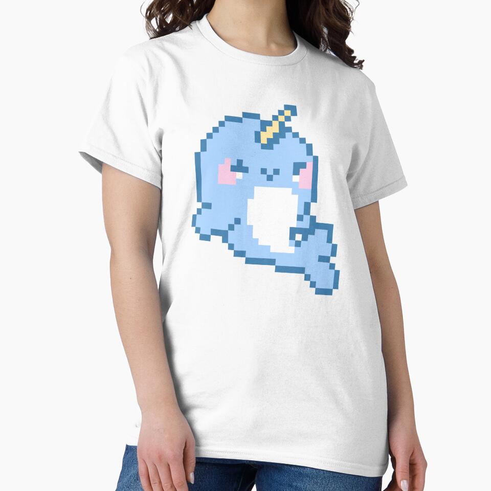 pixel narwhal by PixelArtiste