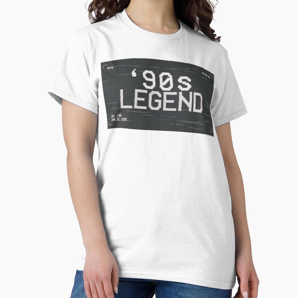 90s Legend Retro Glitch Design – Vintage 1990s Nostalgia Graphic by MEMORY-LN-Tees