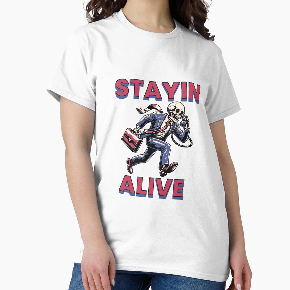 Stayin' Alive Skeleton: The Corporate Grind by CyberYogi
