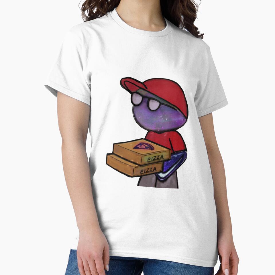 My Dude Cartoon With Pizzas  Fun  Surreal Character Drawing by kambriacasi