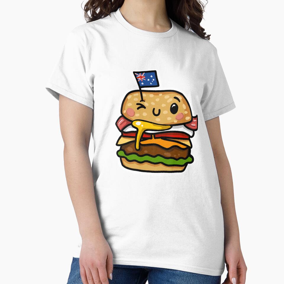 Aussie burger egg and bacon Australia cute food by sianelliot