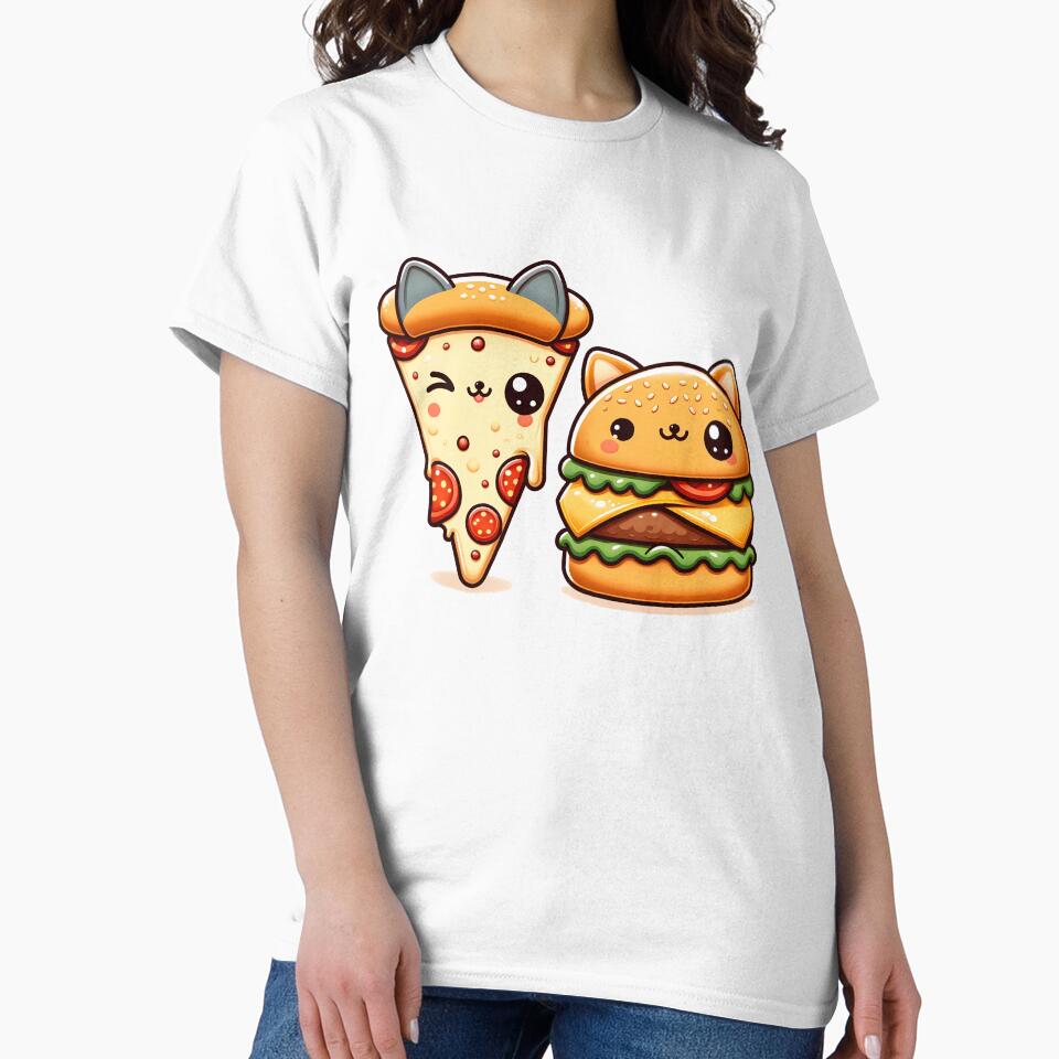 Funny Pizza Burger Lover by Logiamerch