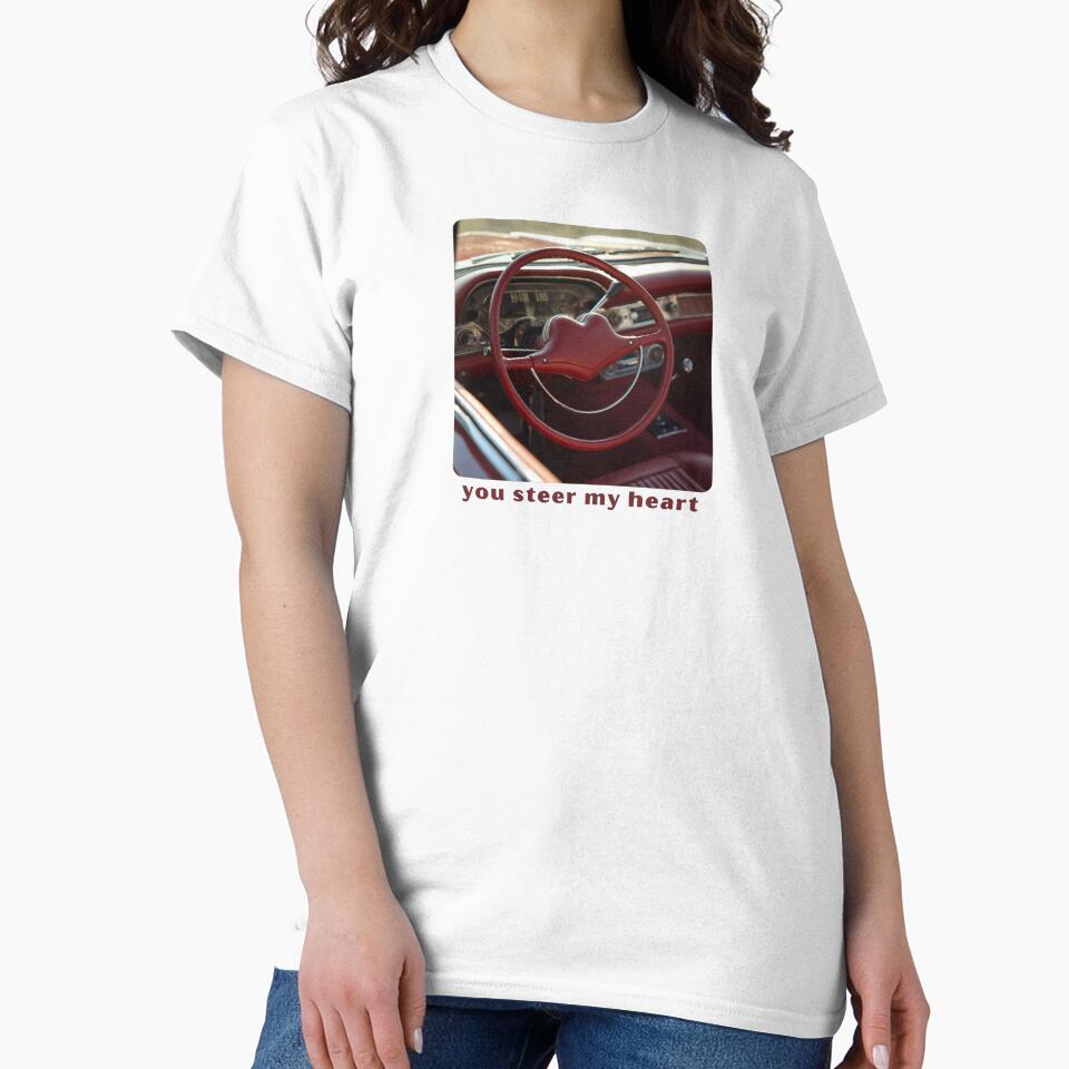 You Steer My Heart - Cute Pun | TeeHee Puns Funny Design by TeeHee Puns