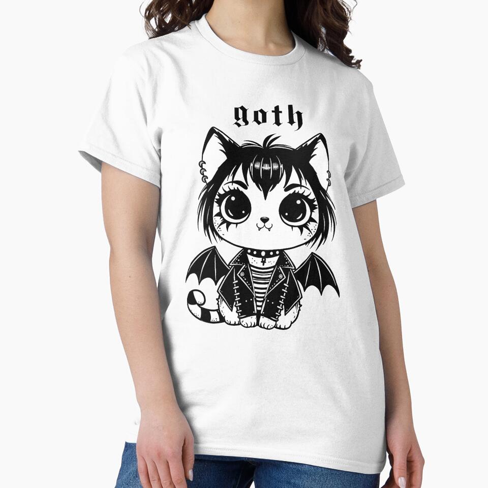 Goth Cat by KilkennyCat Art