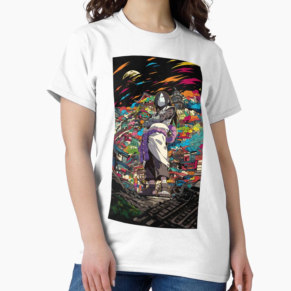 Orochimaru Neon Village Anime Aesthetic Art Print | Dark Snake Ninja Art by Dyan4