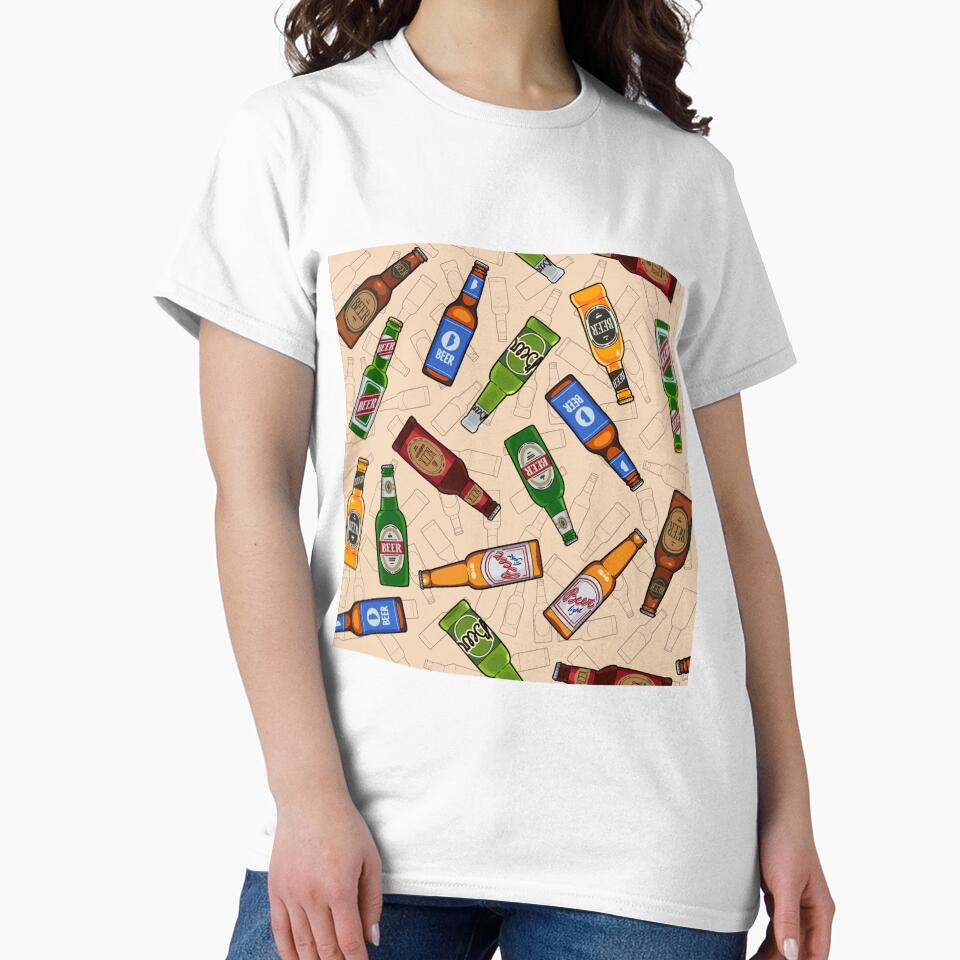 Beer bottles seamless pattern by ChuckyStore79