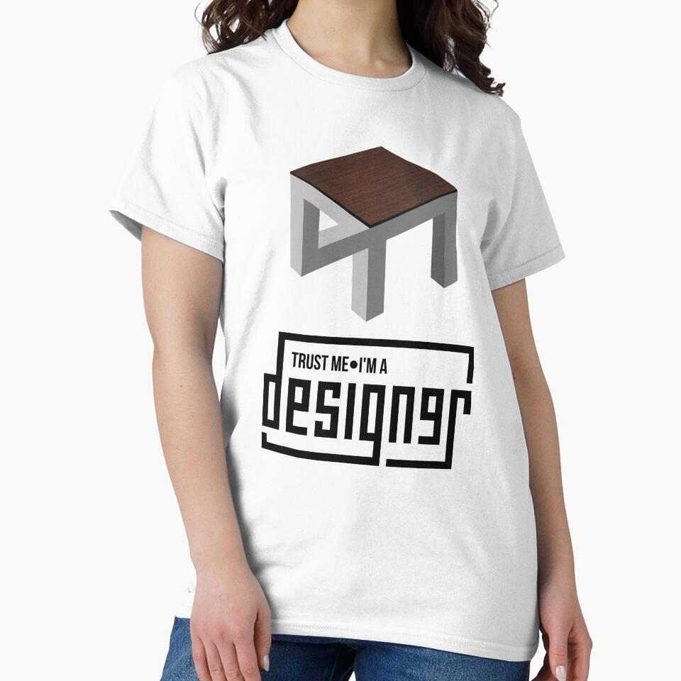 Trust me - I'm a designer - with an optical illusion by knappidesign