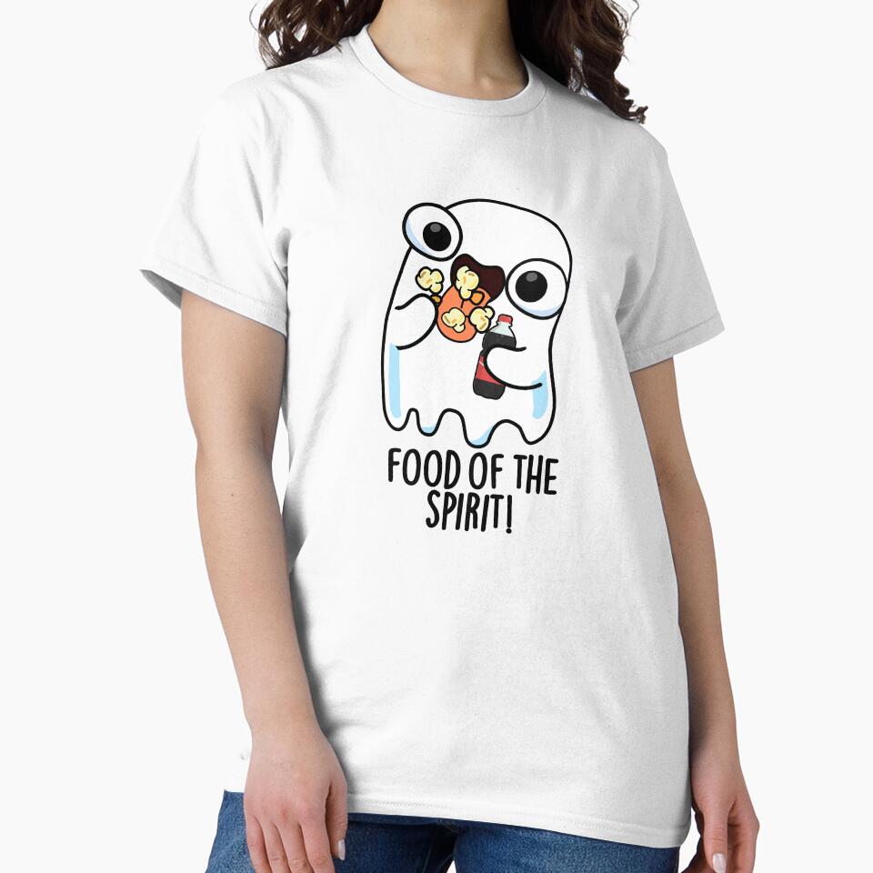 Food Of The Spirit Funny Ghost Pun by punnybone