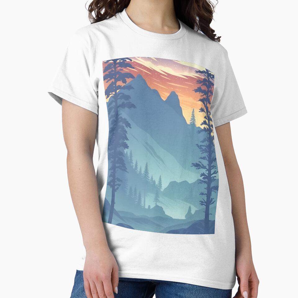 Enhance Your Space with Our Beautiful Collection of Minimalist Matte Painting of Beautiful Mountain Landscape in the Bavarian Alps Prints by supeart