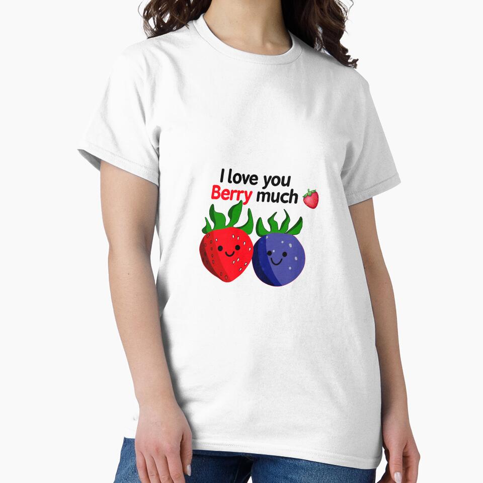 I Love You Berry Much   Cute Strawberry Pun by iMichaellD