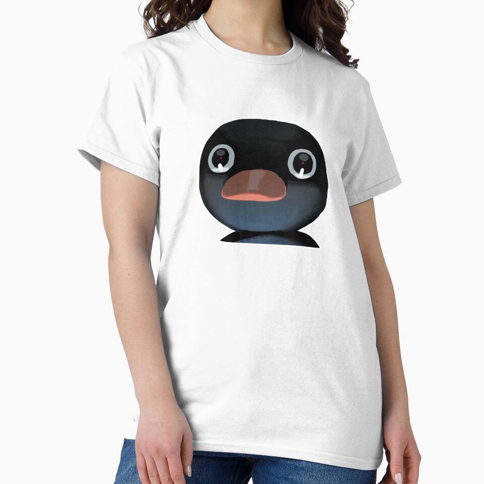 Terrified Pingu Meme (Light Pink BG) by FilipeFerreira
