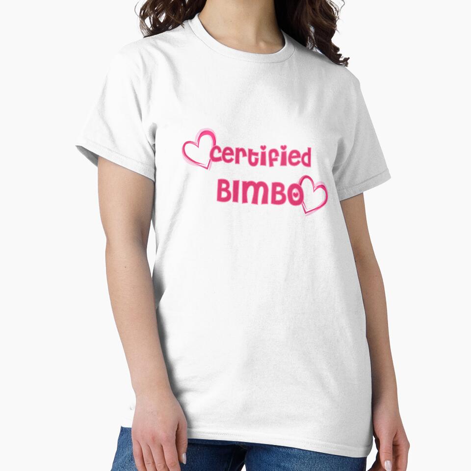 certified bimbo Y2k pink hearts design by stickersxbecca