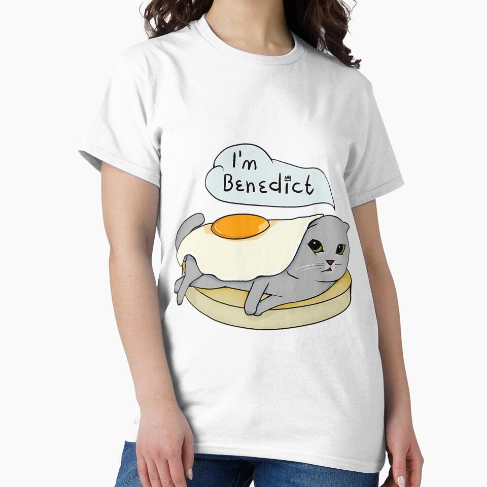 Cat Eggs Benedict Food Pun by hdukiyxgb46