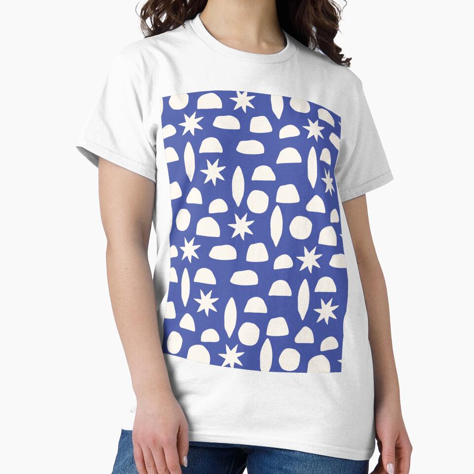 BOHO HENRI MATISSE CHARCOAL VINTAGE BLUE by blomastudios