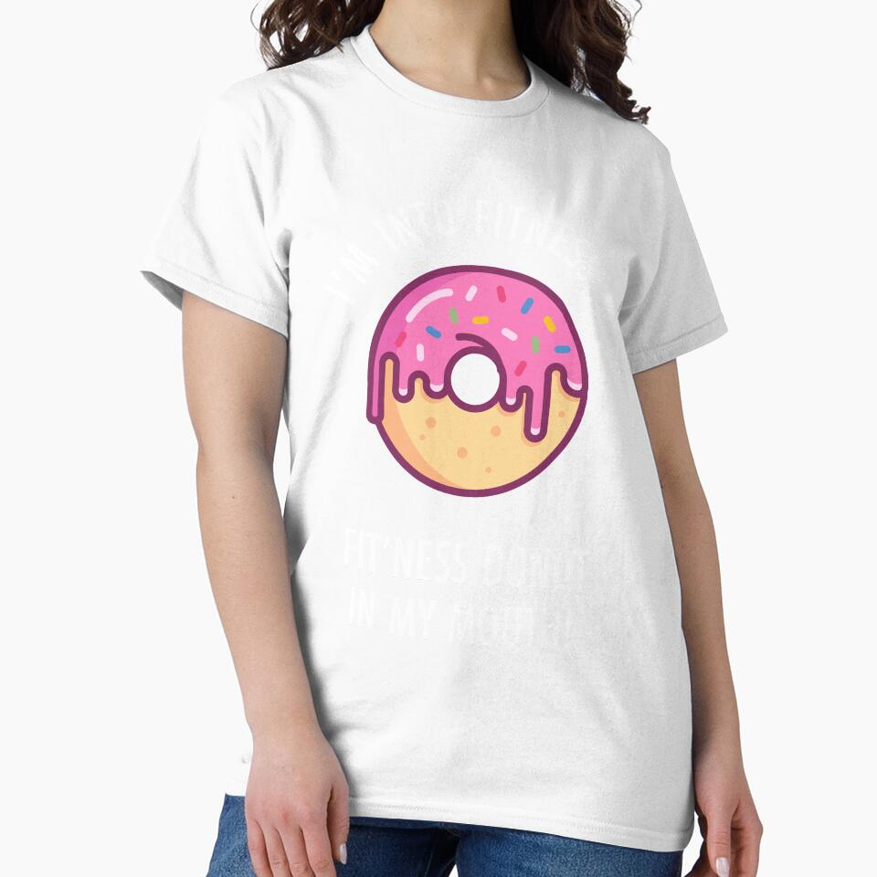 Donut Fitness Funny Doughnut Design by TeeMonsters