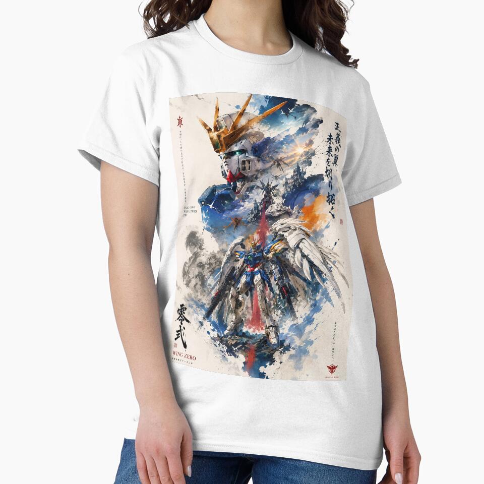Wing Zero EW Gundam Watercolor Mecha | XXXG-00W0 Wing Gundam Zero Endless Waltz Anime Art by Dyan4