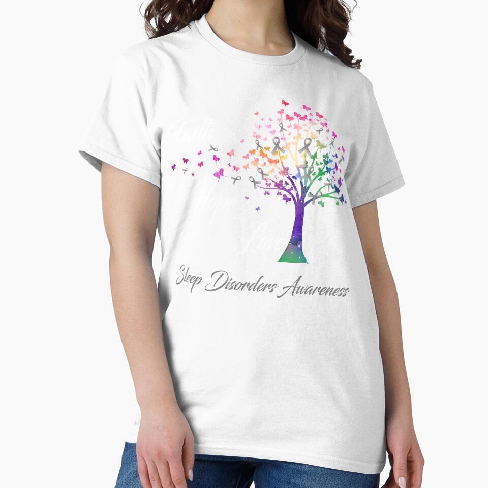 Ribbon Tree Faith Hope Love Sleep Disorders Awareness by Tadmab