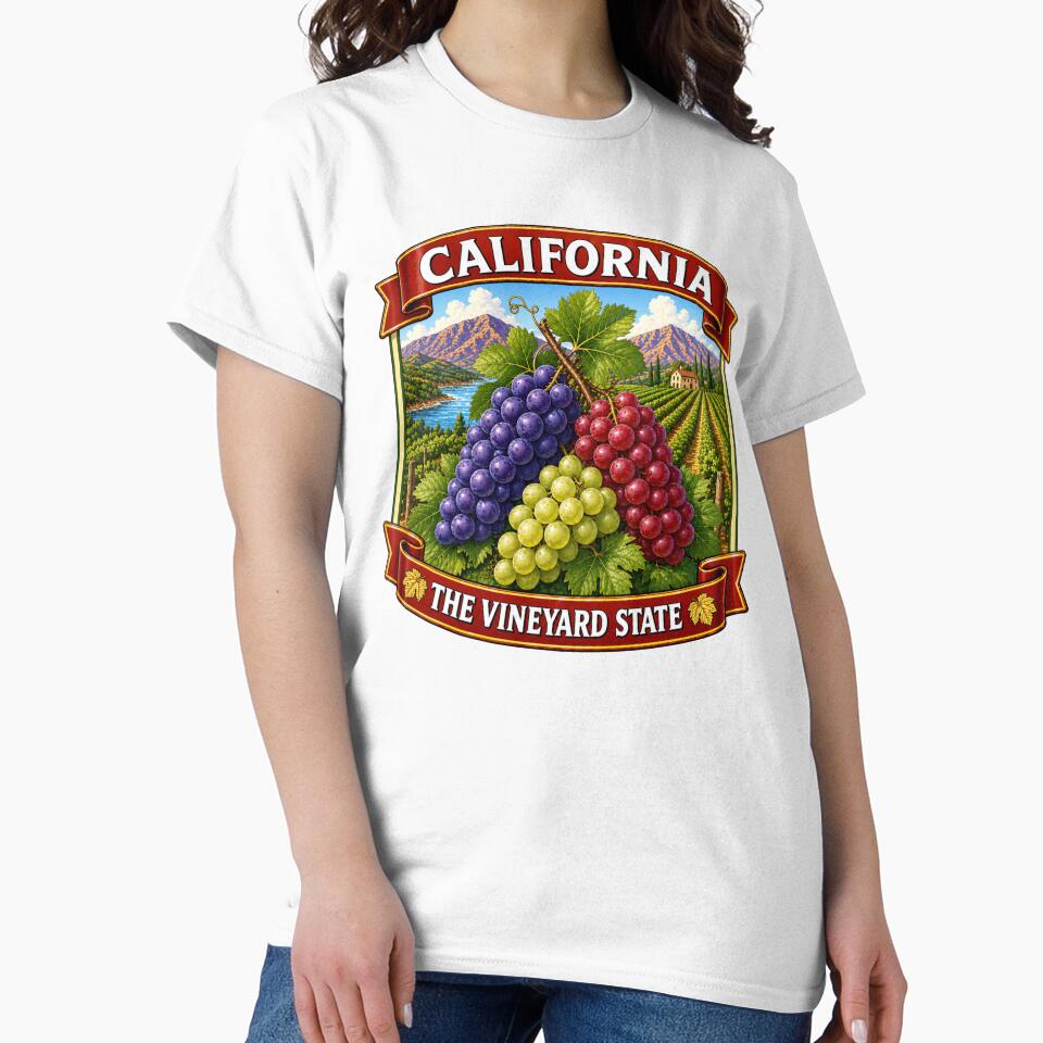 California Grapes – The Vineyard State by Myra365Art