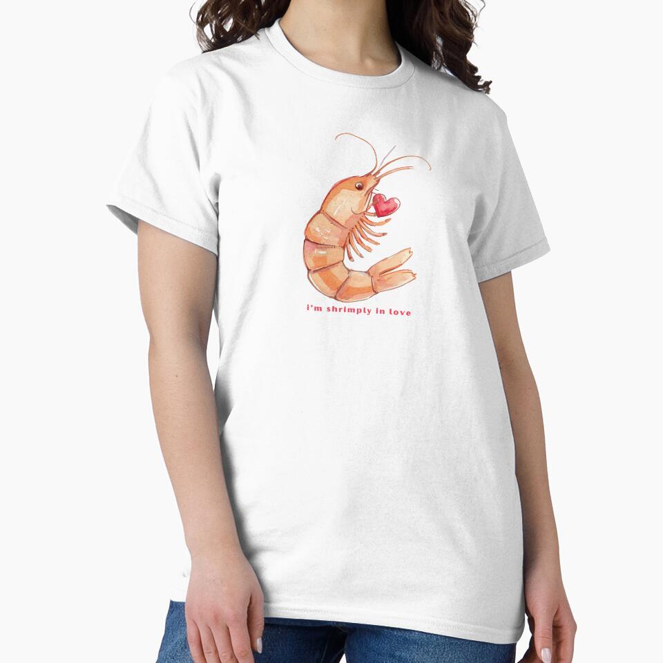I’m Shrimply In Love - Cute Pun | TeeHee Puns Funny Design by TeeHee Puns