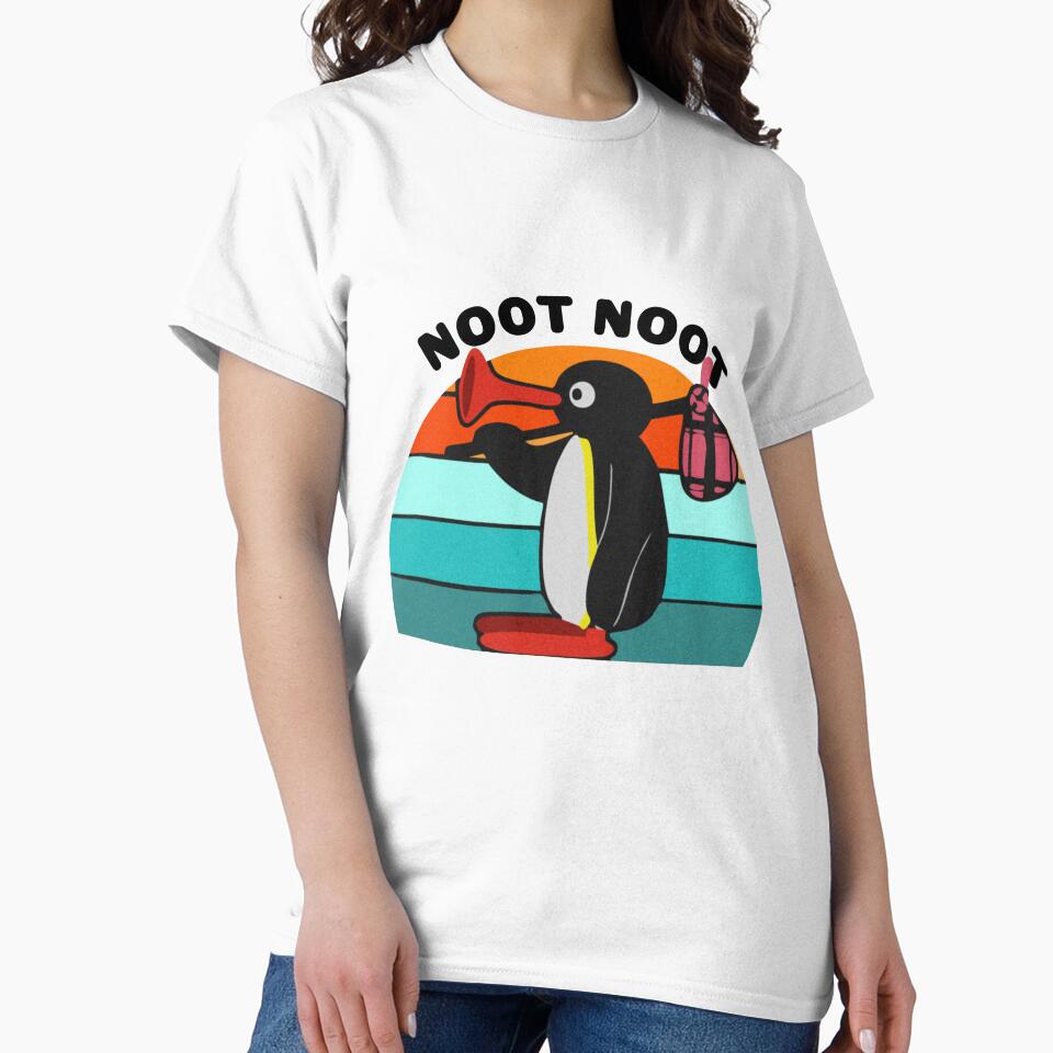 Noot Noot Pingu Meme - Retro Vintage Animal Cute by DVNarts