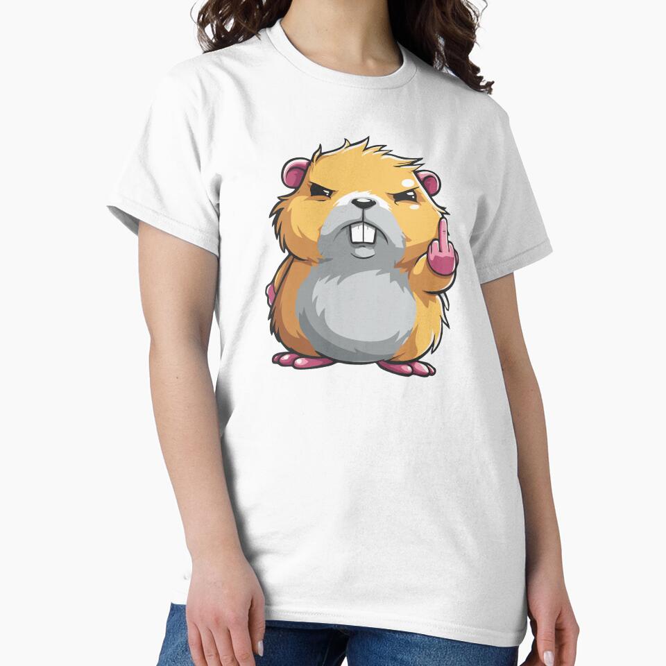 Hamster middle finger by giggletshirts