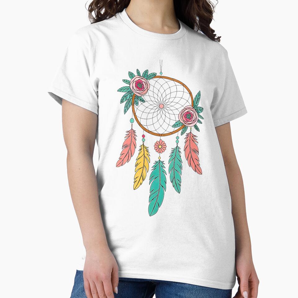 Boho Dreamcatcher with Flowers by VibrArtco