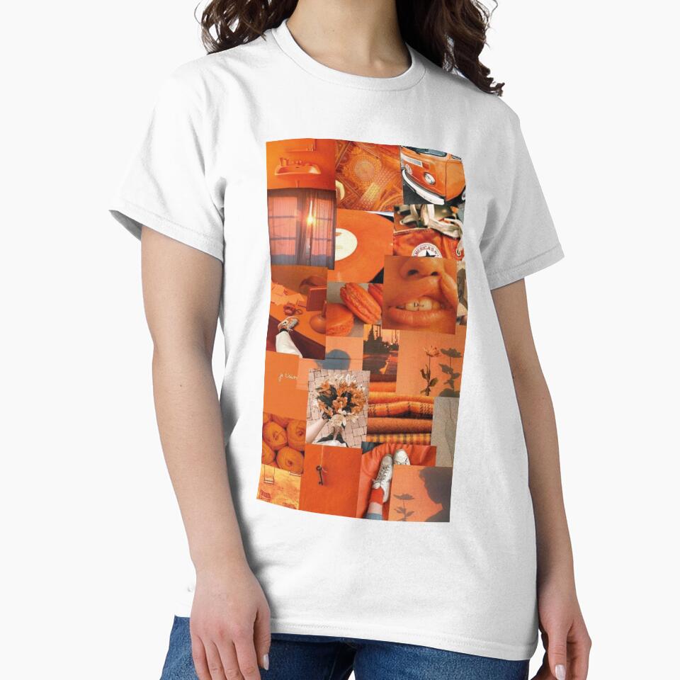 Orange Vintage Aesthetic Collage by Retro90sKid
