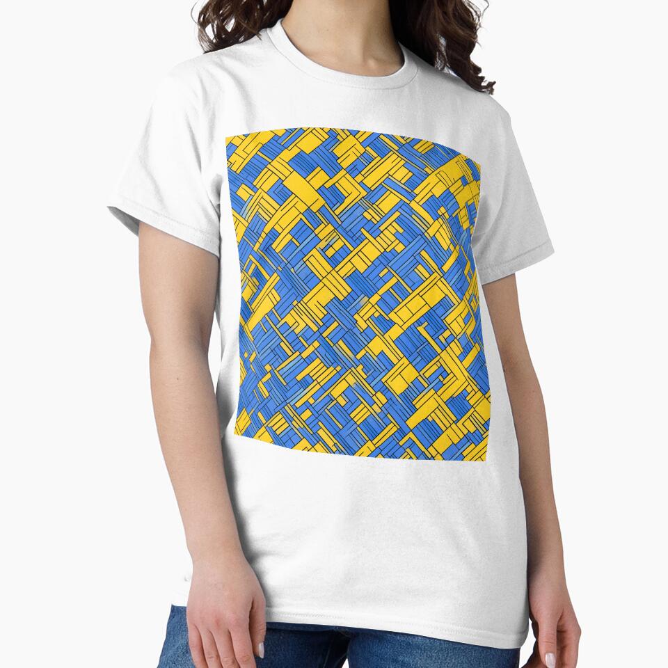 blue yellow abstraction modern by jkrphoto
