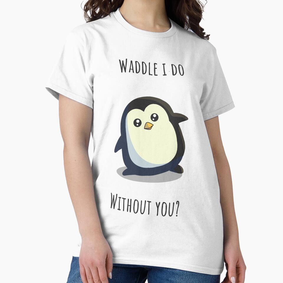 Waddle I Do Without You? - Cute Penguin Pun by HappyDoodlen