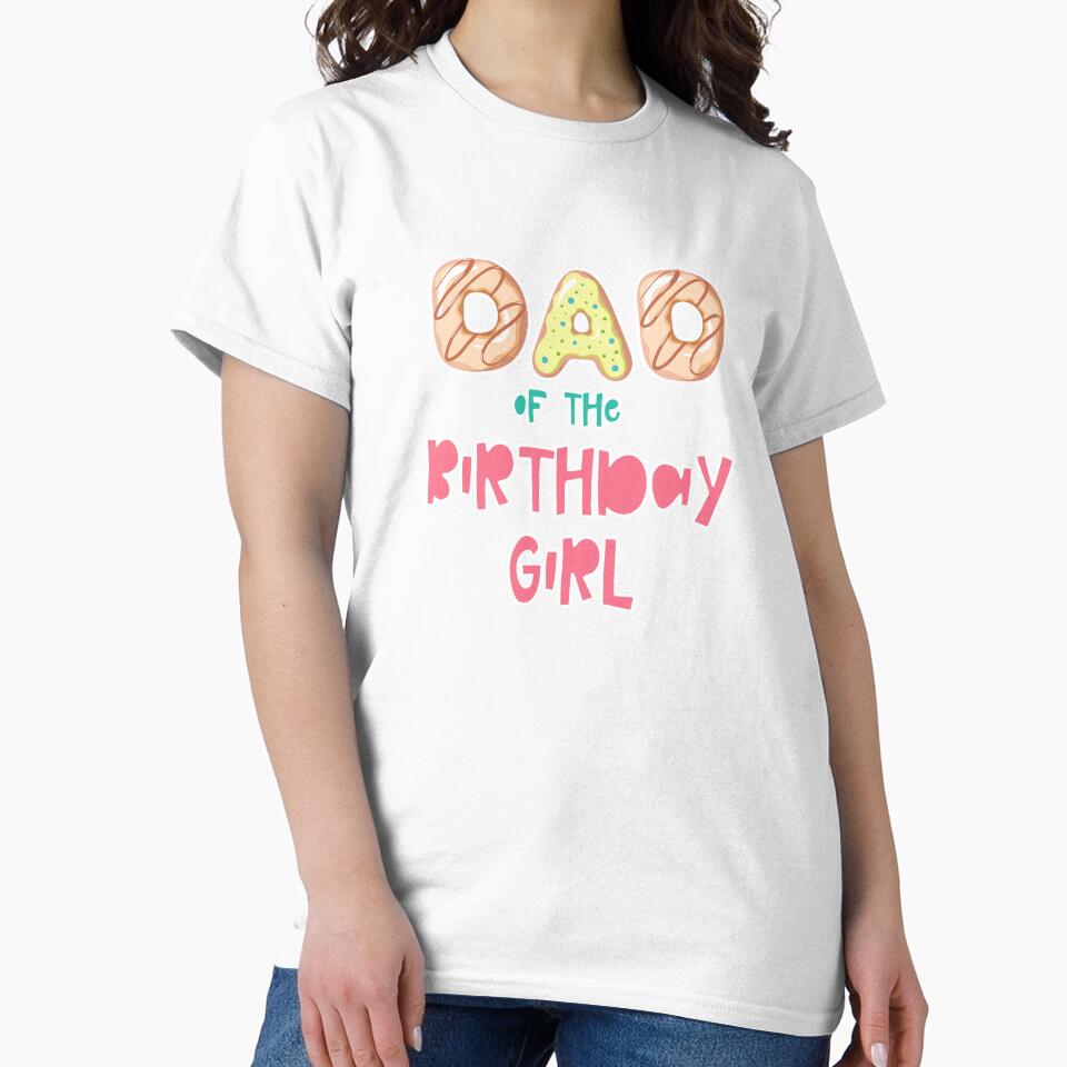 Dad of the Birthday Girl Family Donut theme by SwankyFine