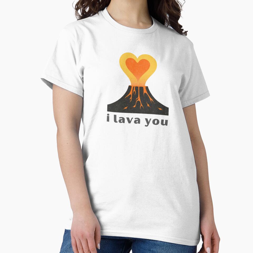 I Lava You - Cute Pun | TeeHee Puns Funny Design by TeeHee Puns