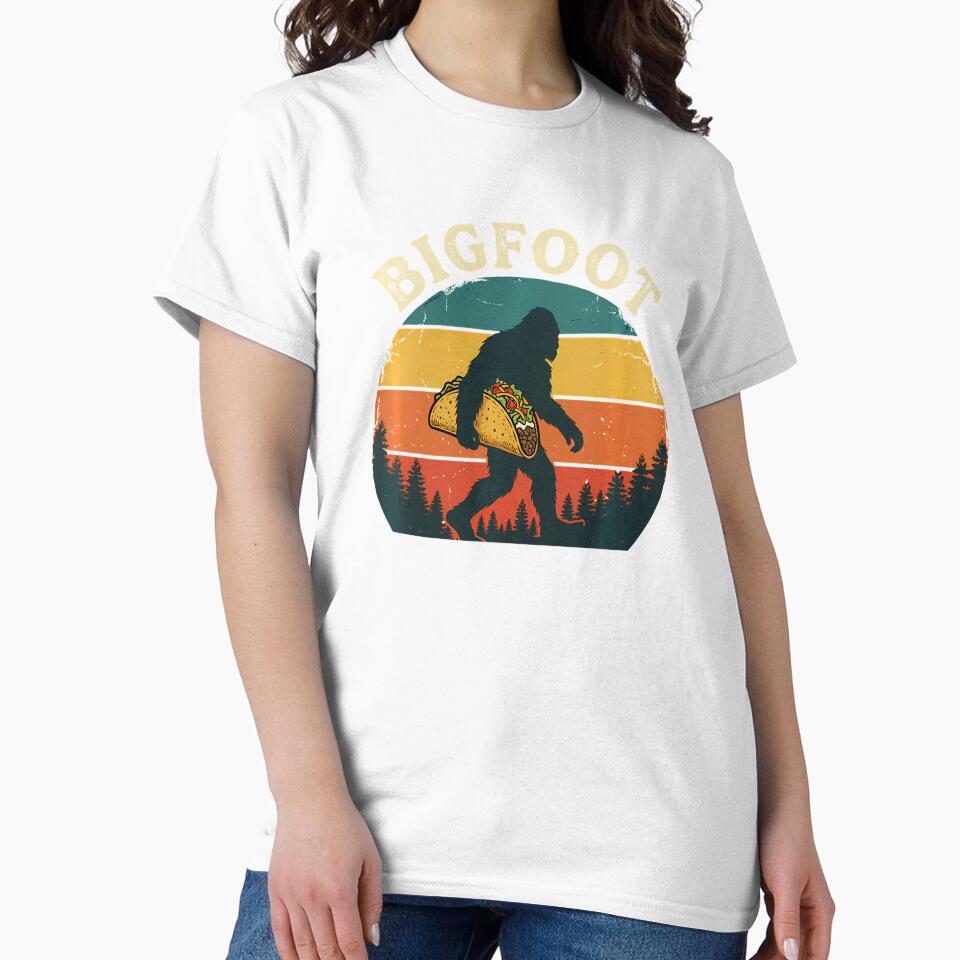 Bigfoot Taco Retro Sunset by irifine