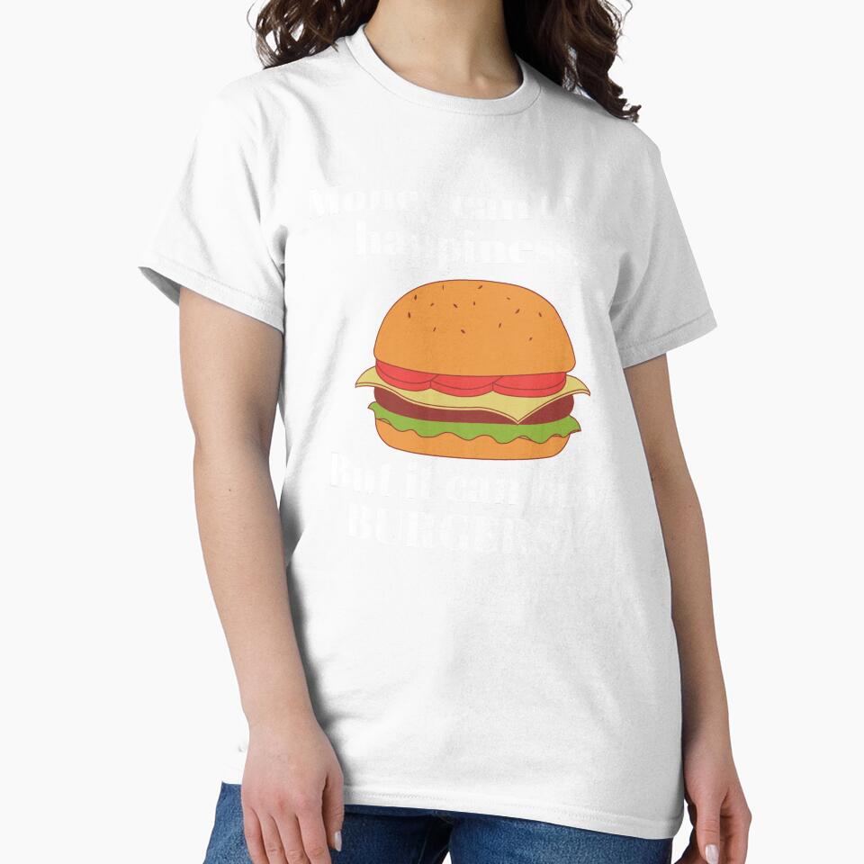 Money cant buy happiness - Funny Burger by A-J-S-Designs