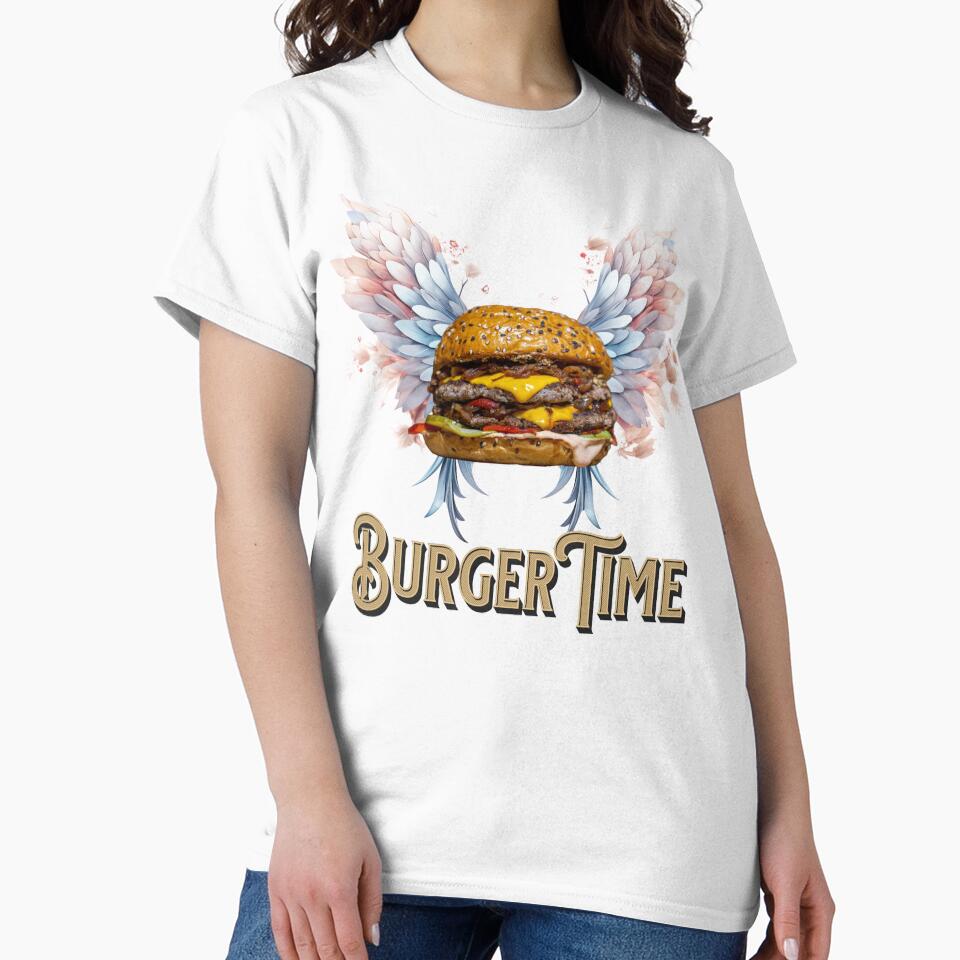 Flaying Burger time by dudart-shop