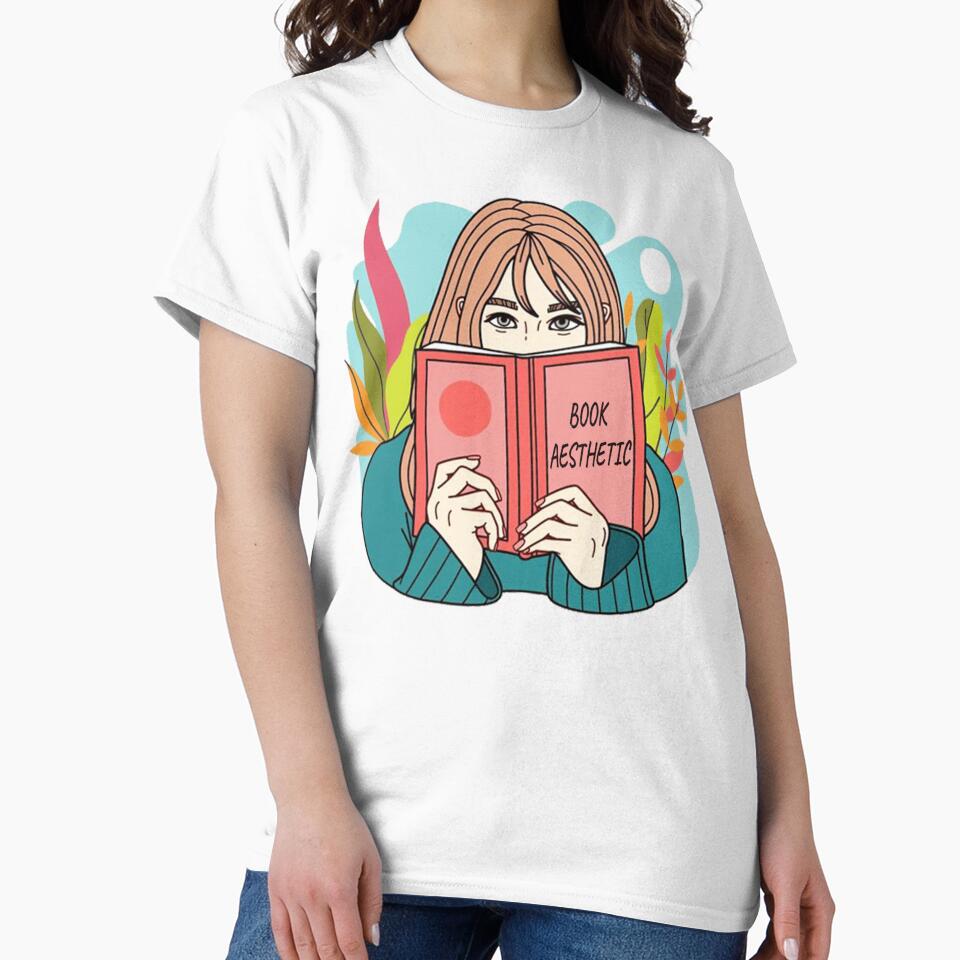 Book Aesthetic Girl with Plant by HaydenMillepied