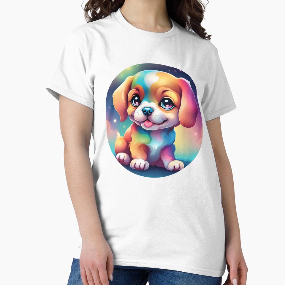 Cute Puppy with Bright Colors by AvrilDesigns06