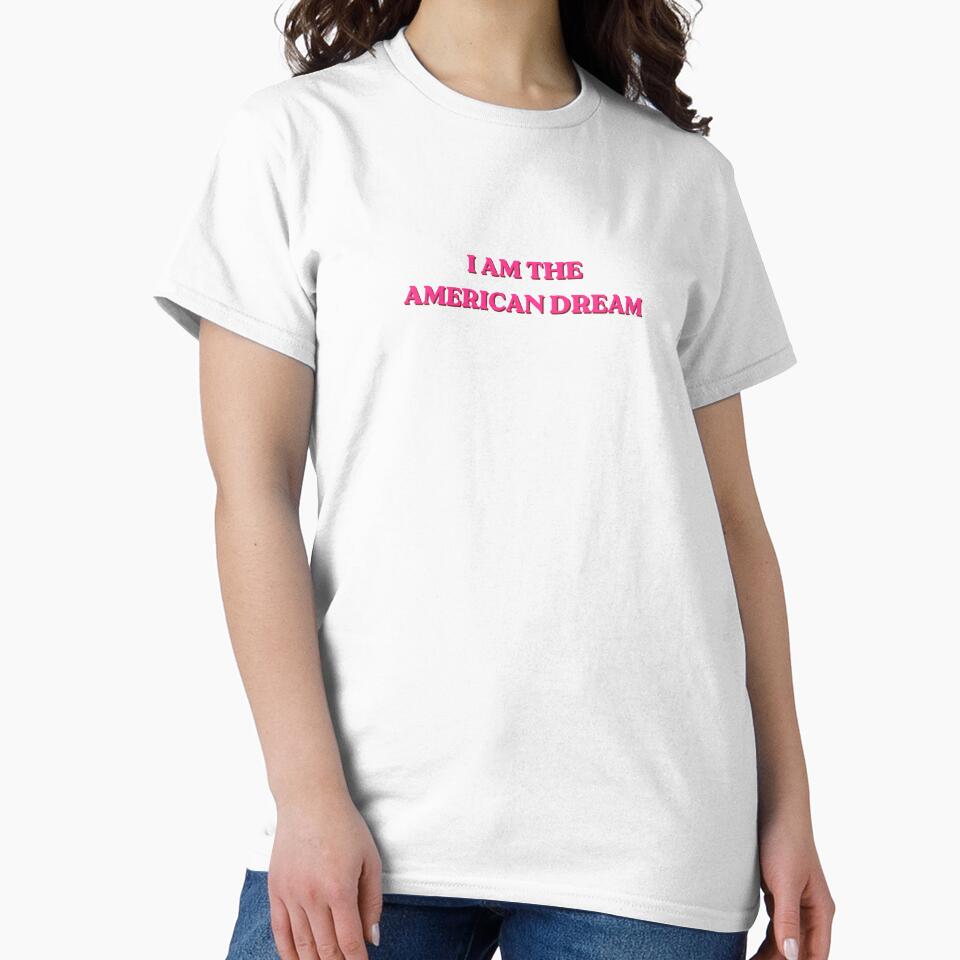 i am the american dream pink graphic text by DivaLabs