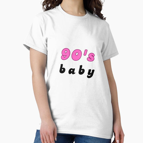 90'S BABY Vintage Millennial Retro Cute Black Pink by FankyPanky