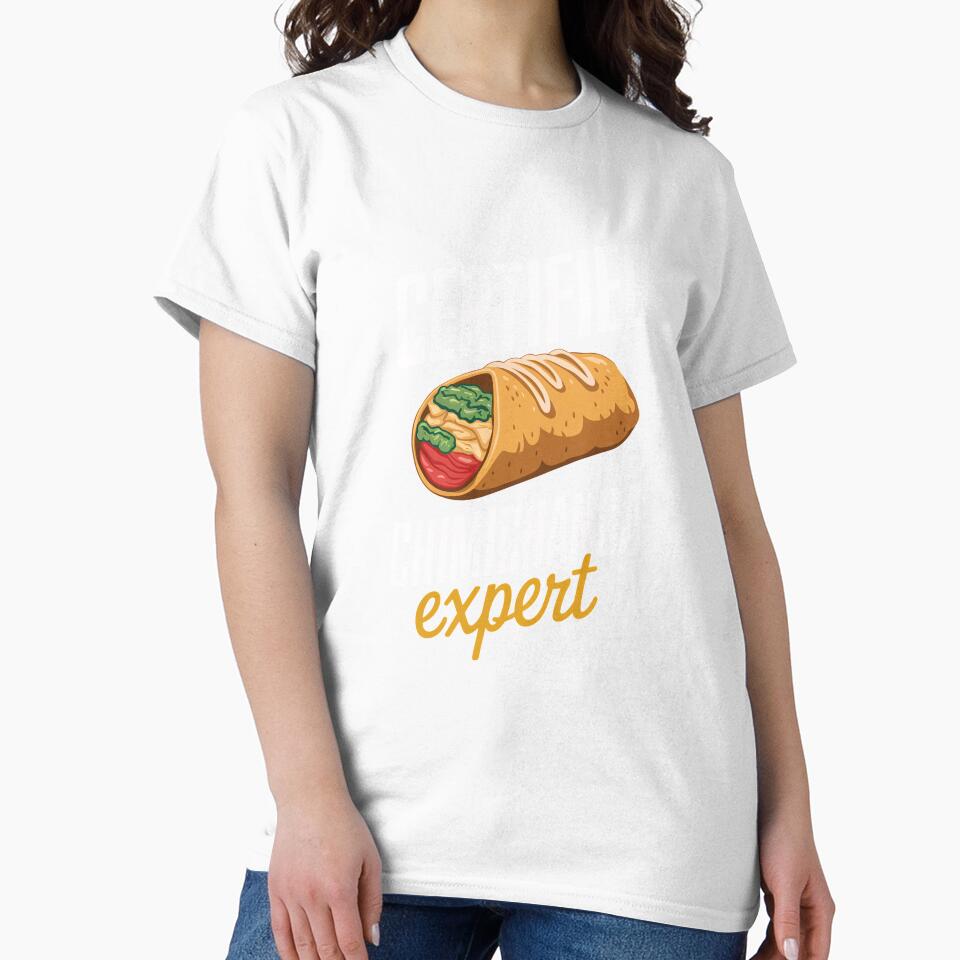 Certified Chimichanga Expert Food Lover Men Women Kids by rafaeltto