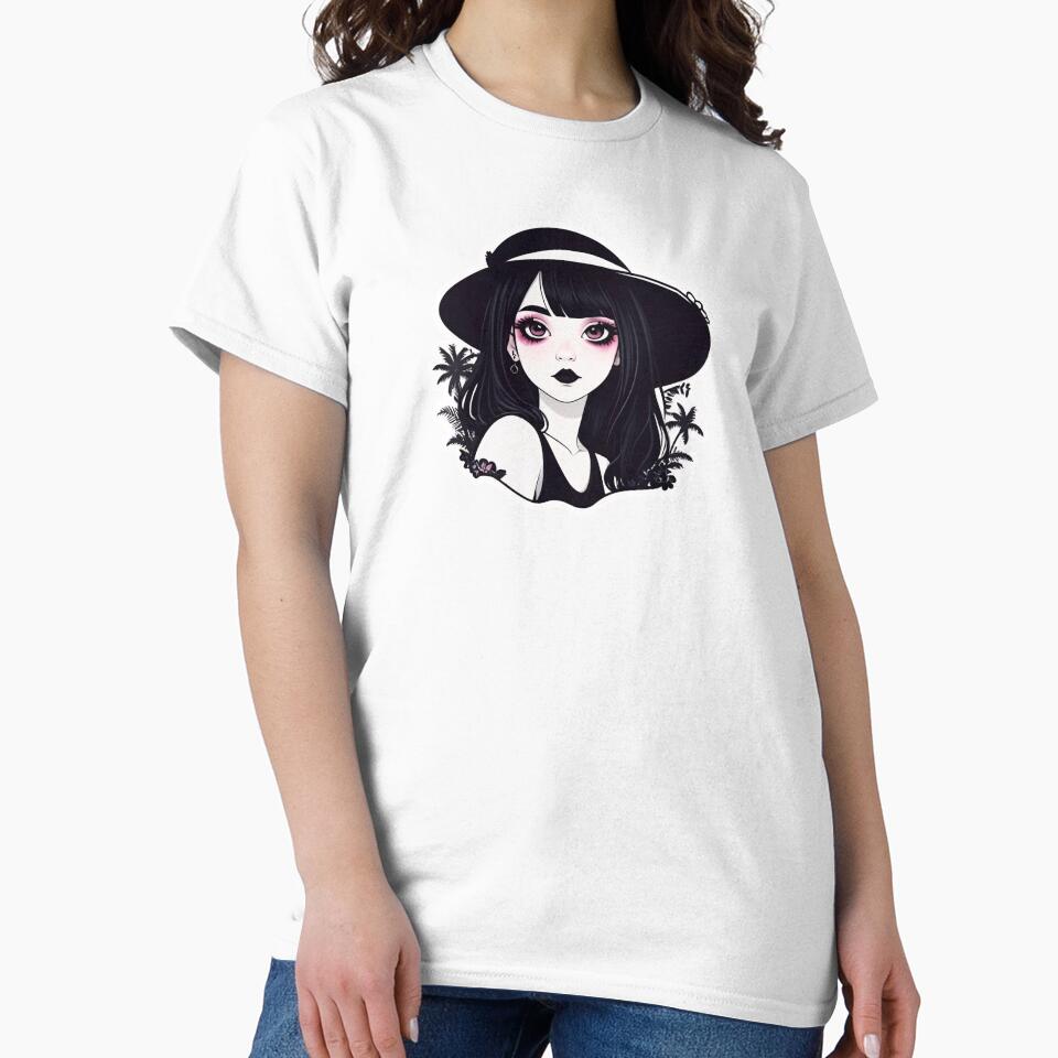 Summer Goth Girl on a Tropical Vacation by MadnessEnvelope