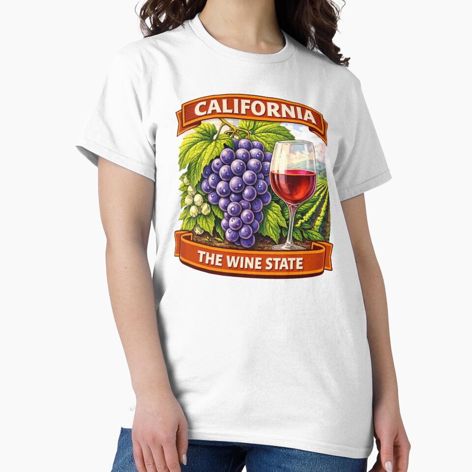 California - The USA Wine State by Myra365Art